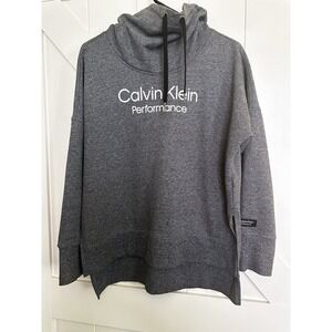 Calvin‎ Klein Performance Grey Sweatshirt Side Slits Women's Med